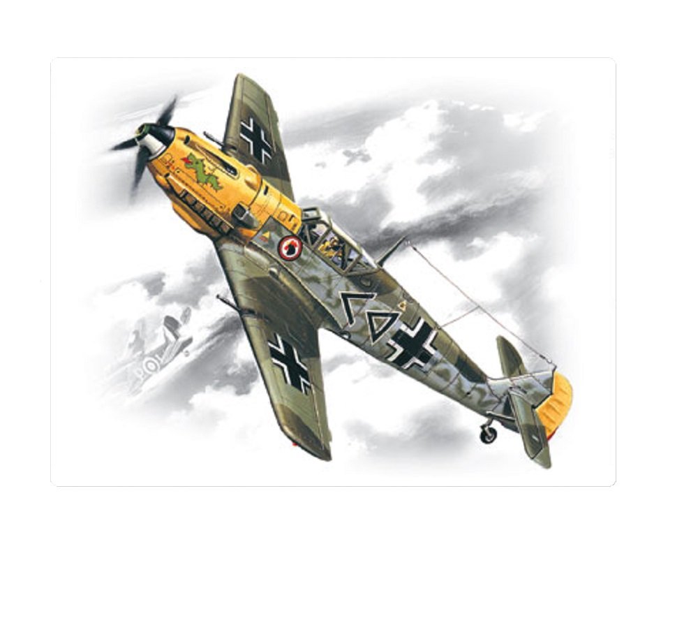 ICM 1:72 - Messerschmitt Bf 109E-4 WWII German Fighter