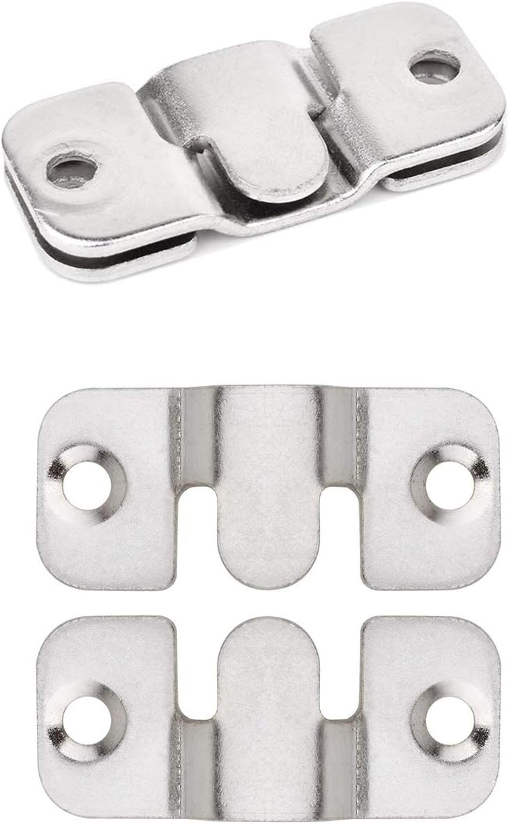 LIKERAINY Heavy Duty Small Metal Flush Mount Brackets Sectional Interlocking Connector for Sofa Furniture Photo Frame Mirror Panel Connecting Concealed Hanger Z Clips 20 works - Image 4