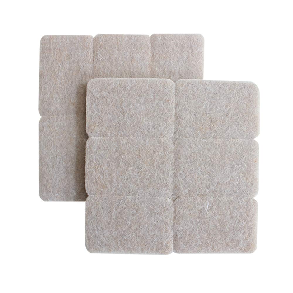 ShineCozy Premium Furniture Felt Pads - 60 PiecesHeavy Duty Self Stick Pads - Chair Feet Floor Protectors,Protect Hardwood & Laminate Flooring(40 * 28mm)
