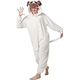 dressfan Unisex Pug Costume Dog Onesie Pajamas Pug Dogs Halloween Costume for Women & Men
