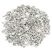 Naler Antique Silver Mixed Charms Pendants for DIY Jewelry Making and Crafting, 120 Pieces