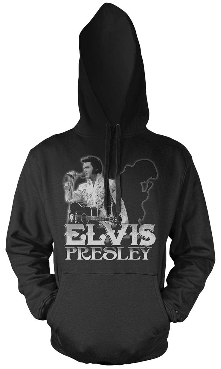 M1 Elvis Presley Männer und Herren Kapuzenpullover Musik The King Retro