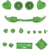 Replacement Full Set Bumper Buttons Compatible with Series X Series S Controller, Controller LB RB LT RT Bumper Buttons Repair Kit, Gamepad(Green)