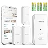 INKBIRD WiFi Digital Hygrometer Thermometer 3 Pack, IP65 Indoor Outdoor Thermometer, WiFi Remote Monitoring, Instant Alarm No