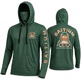 Fishing Shirts for Men,UPF50 Hooded Long Sleeve with Gaiter, Sun Protection Dry Fit Apparel, Face Mask, Fishing Clothes