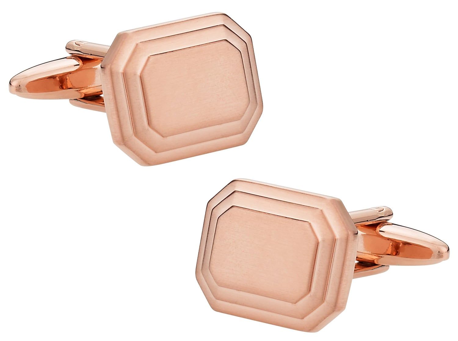 Engravable Rose Gold Cufflinks Amazon.co.uk Jewellery