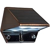 Classy Caps Solar Deck & Wall Lights, Model SL177, Electroplated Copper - High Performance, Energy Efficient, Weather-Resistant, Outdoor Solar Lights, Durable Design, Easy Installation