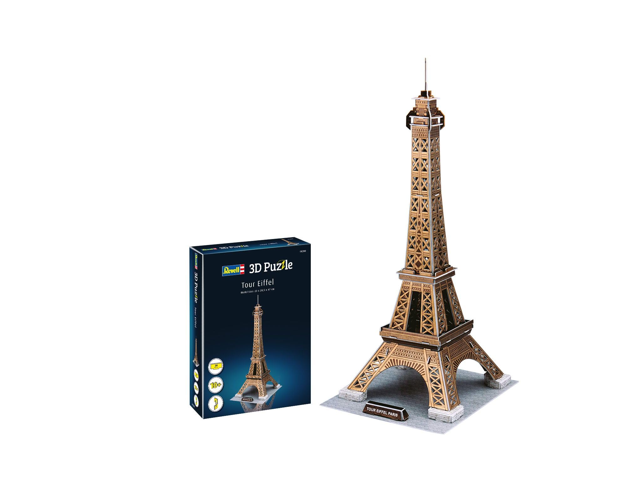 Revell 3D Puzzle 00200 Eiffel Tower 39 Pieces, Highly Detailed, 47cm in height, Fun & Easy To Build — image 1