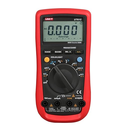 Uni-T UT61 C AC DC Digital Modern Digital Multimeter Tester USB Meter Detektor UT61C