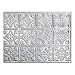 Fasade Easy Installation Traditional 1 Brushed Aluminum Backsplash Panel for Kitchen and Bathrooms (6