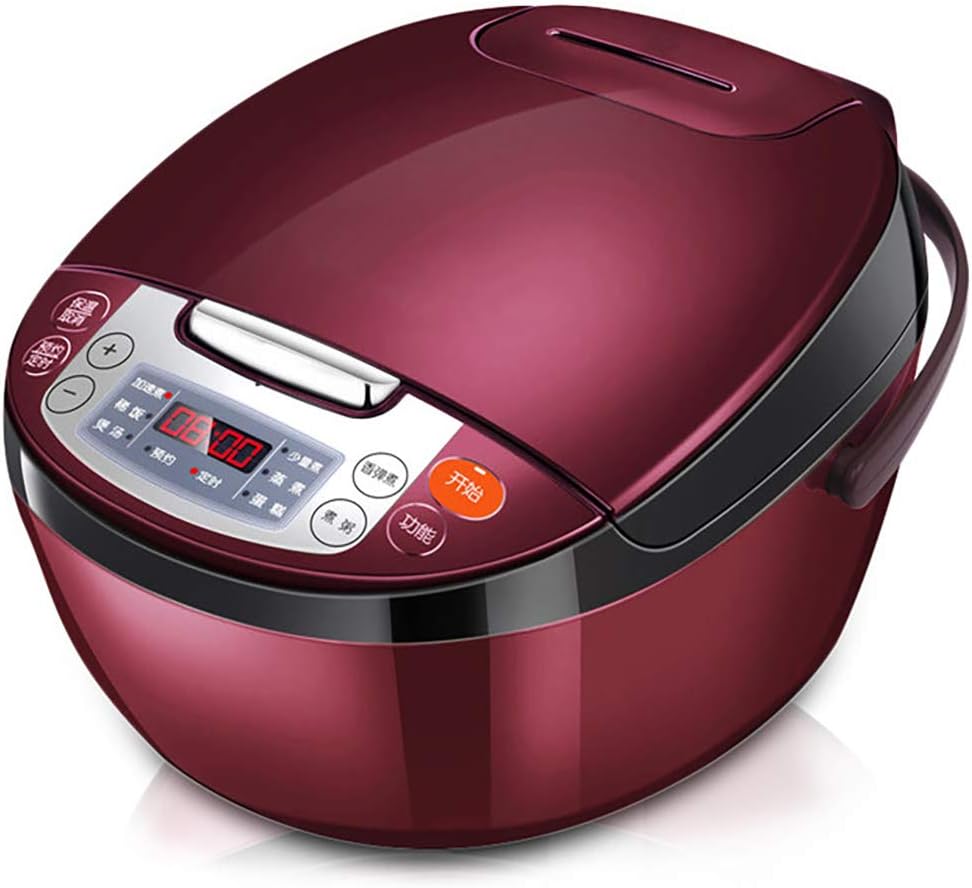 LKJJTG Multifunctional Rice cookers, non-stick inner pot, smart appointment timing, 4L large capacity, home kitchen appliances-red