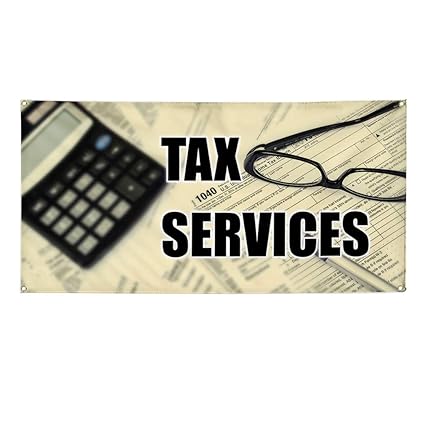 Amazon Com Vinyl Banner Sign Tax Services Business Style U