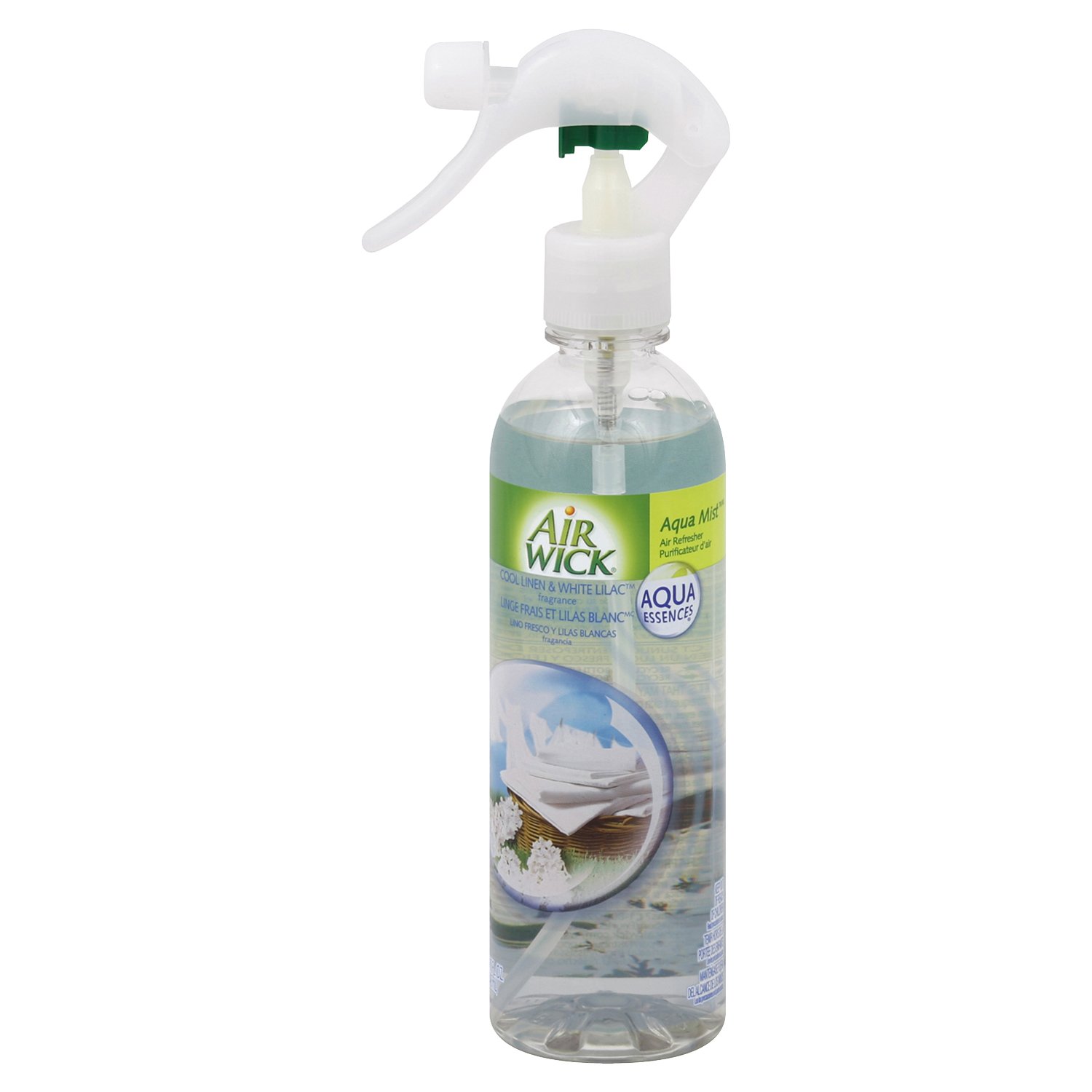 Air Wick Aqua Mist Air Refresher Pump, Cool Linen and White
