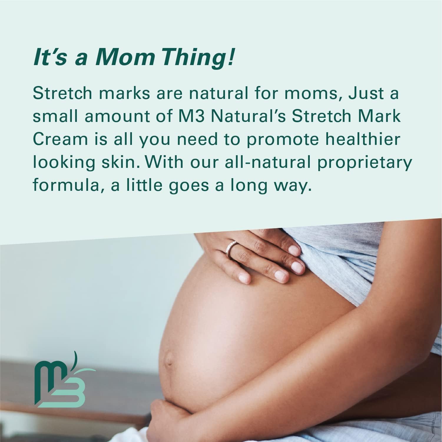 Stretch Mark Cream Infused with Collagen & Stem Cell Maternity Skincare Oil Removes Stretch Mark Prevention & Scar Remover Lotion Green Tea Extract & Raspberry Ketones, 2oz by M3 Naturals