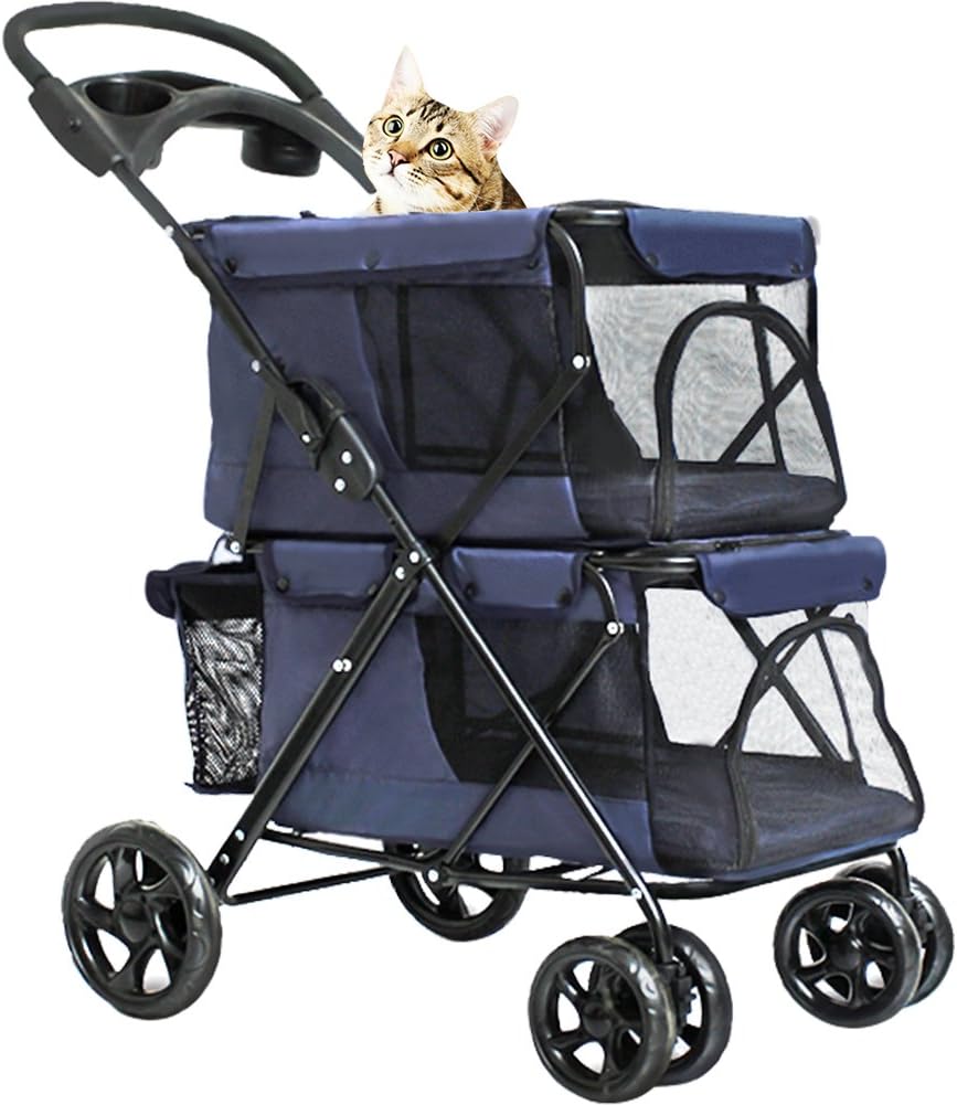 double cat stroller