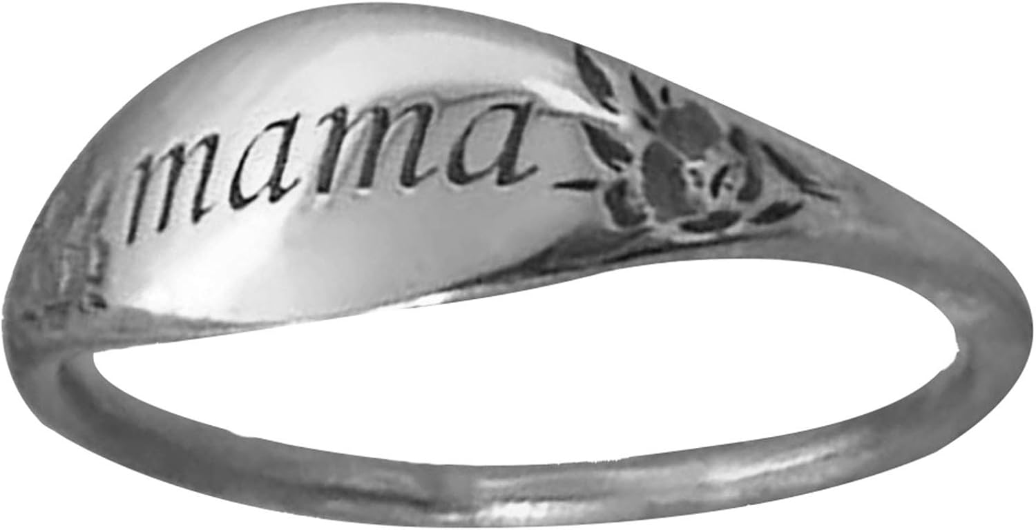 junshi11 Women Mama Engraved Ring Family Anniversary Birthday Mothers