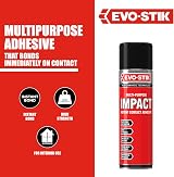 EVO-STIK Impact Adhesive Spray 200ml - Bonds Immediately - High Shear Strength view 3