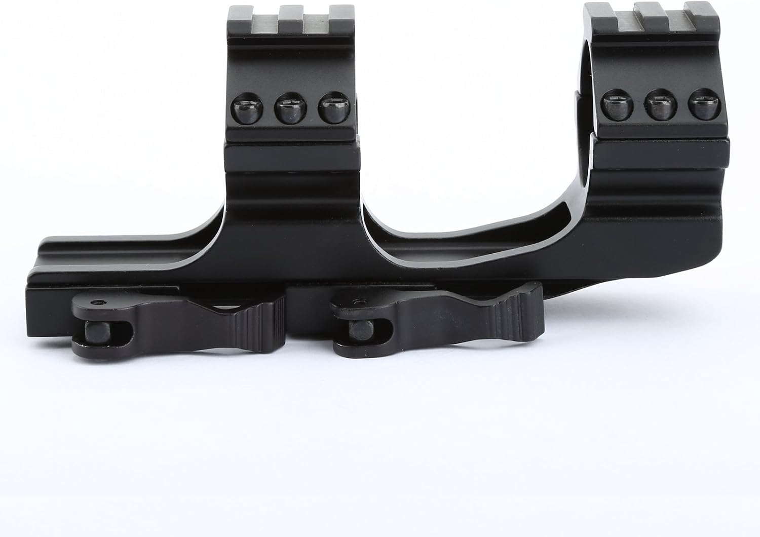 Dophee 30mm/25.4mm 1" Dual Ring QD Quick Release Scope Rail Mount Picatinny Rifle Tool, Black, 25.4mm-Fast - Image 3