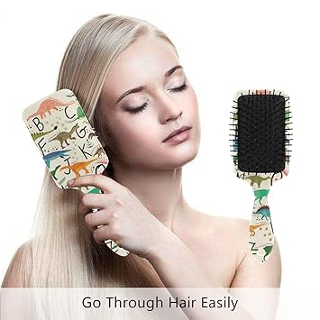 Amazon Com Hair Brush Natural Boar Bristle Hairbrush Abc