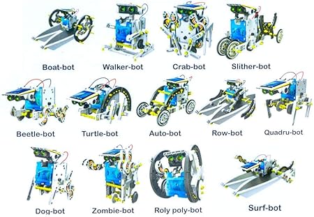 Kidsgenie 13 - in - 1 DIY Kit Educational Solar Powered Robot