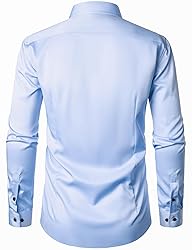 JEMITOP Men's Stretch Wrinkle Free Dress Shirts