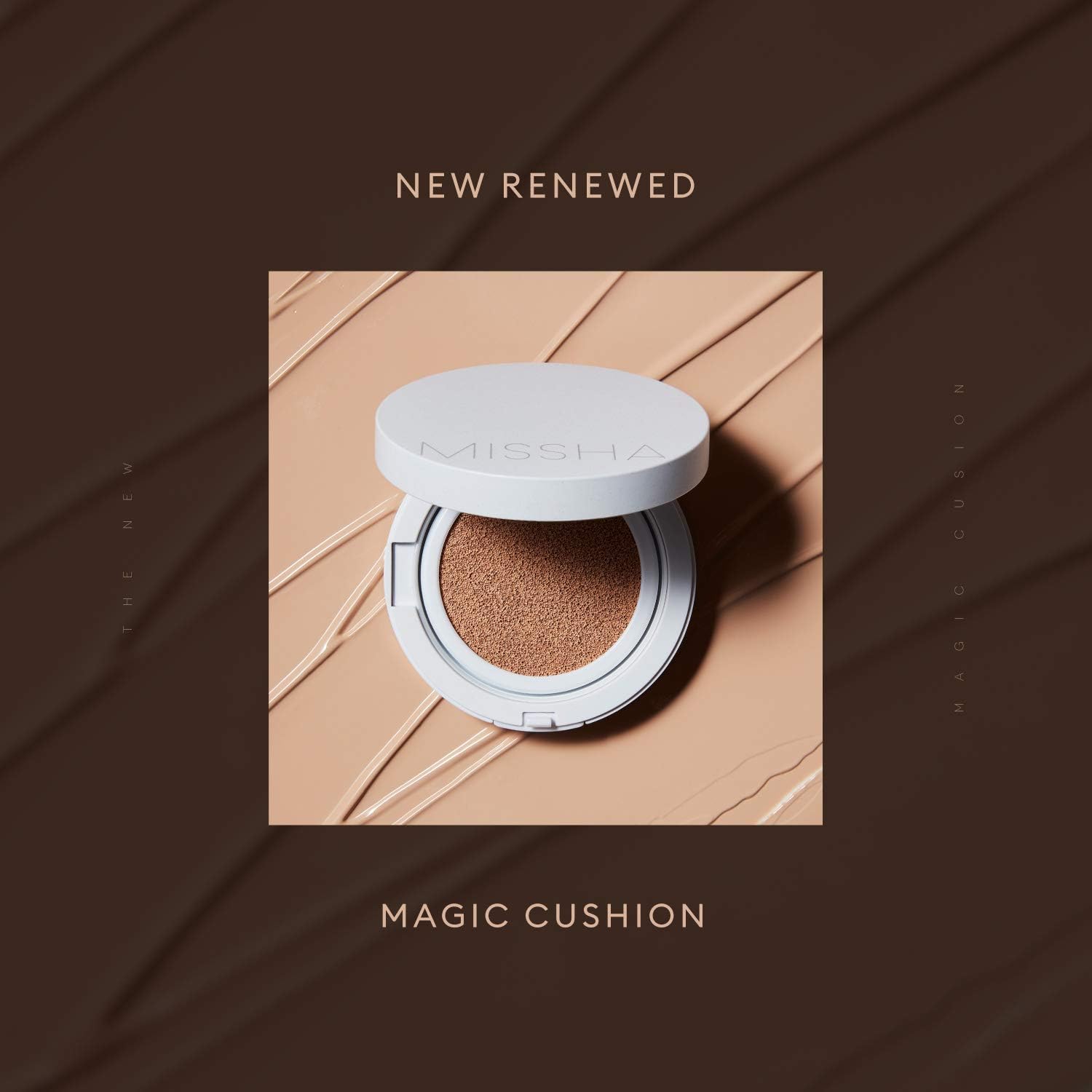 Missha Magic Cushion Cover Lasting Foundation SPF50+/PA+++, #21 Light Beige 15 g, 8809581449282, 15 g (Pack of 1) - Image 4