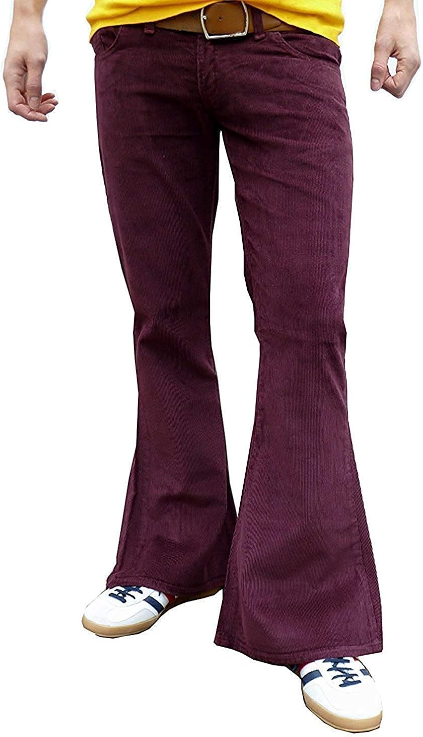 purple velvet bell bottoms