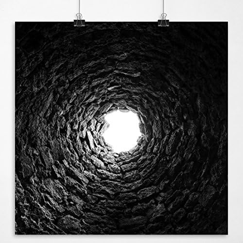 Necessity - Looking Up the Chimney of a Charcoal Oven in Eastern Nevada Fine Art Photography Print Black And White