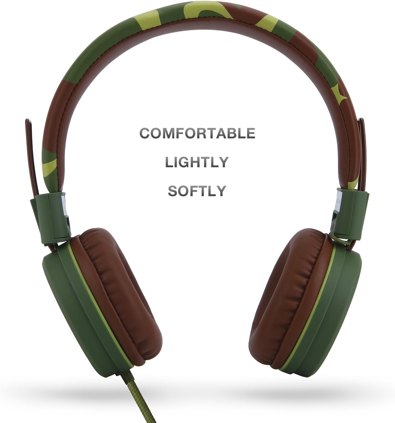 Yomuse C89 Kids Headphones, Wired Headphone with Microphone, On Ear Headphone with Adjustable - Image 4