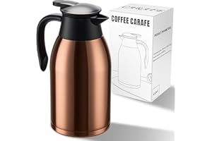 PARACITY 68oz Thermal Coffee Carafe Stainless Steel, Coffee Carafes for Keeping Hot, Double Walled Vacuum Insulated Coffee Ur