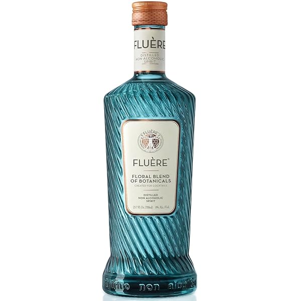 FLUÈRE FLORAL BOTANICAL BLEND | GIN ALTERNATIVE | PREMIUM NON-ALCOHOLIC DISTILLED SPIRIT | ALCOHOL-FREE SPIRIT ALTERNATIVE FOR ZERO PROOF COCKTAILS