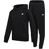 New Balance Boys Sweatpants Set - 2 Piece Fleece Pullover Boys Hoodie and Athletic Jogger Pants Youth Kids Activewear Set