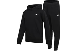 New Balance Boys Sweatpants Set - 2 Piece Fleece Pullover Boys Hoodie and Athletic Pants Youth Kids Activewear Set (8-20)