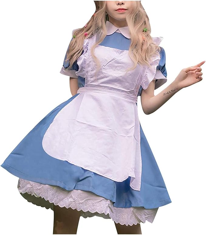 ClodeEU Women Lovely Maid Dresses Girls Cosplay Costume Japanese
