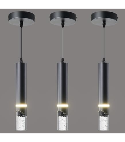 HQZBPT Kitchen Black Pendant Lighting Chandeliers For Dining Rooms