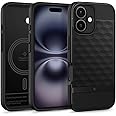Caseology Parallax Mag for iPhone 16 Case [Enhanced Ergonomic Design Case Compatible with Magsafe] Military Grade Drop Tested (2024) - Matte Black