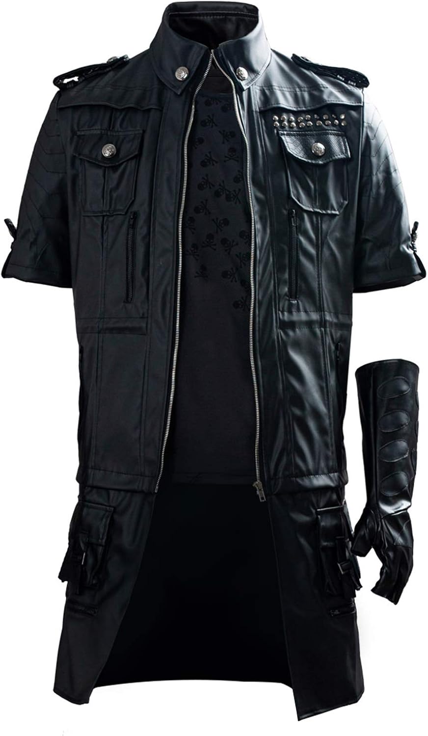 SIDNOR Final Fantasy FF15 XV Noctis Lucis Caelum Noct Jacket Hoodie Cosplay Costume Outfit: Clothing