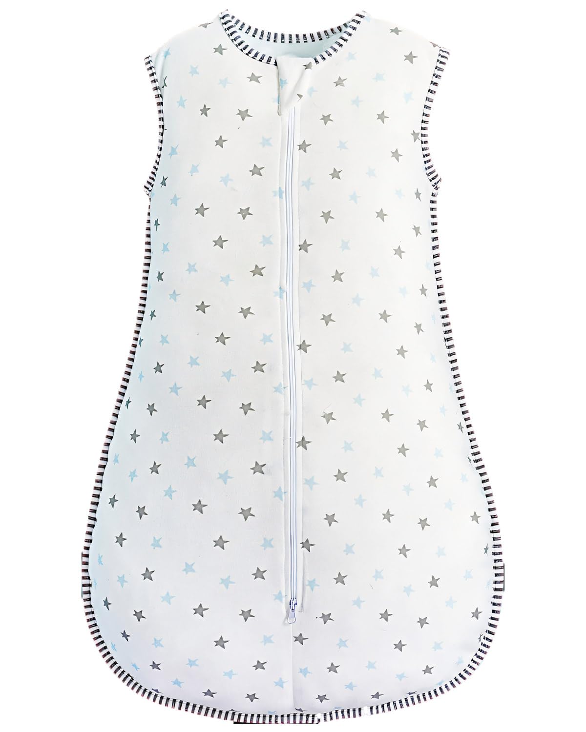 MOXTOYU Baby Sleeping Bag, 100% Cotton 0.5 Tog Baby Sleeping Bag, Sleeveless Swaddle Blanket with Two-way Zipper, Baby Blanket For Newborn Boy Girl, Newborn Baby Gift, New Born Baby Essentials 12-18M