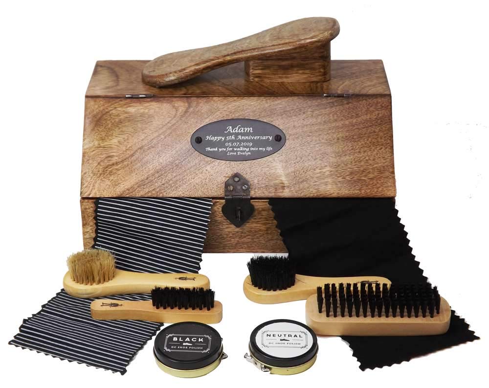 personalised shoe shine kit