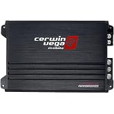 Cerwin-Vega XED Series Monoblock Amp 300W Max Class D 1 Channel XED3001D | Fits 2-4 Ohm Subwoofers, Compact Entry Level Design, Aluminum Heat Sink Chassis, Adjustable Bass Boost, Easy Trunk Install