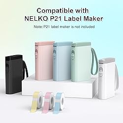 Nelko Genuine P21 Label Maker Tape, 14x40mm