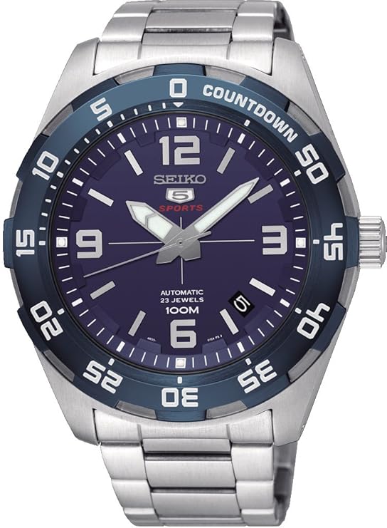 Seiko Herren Analog Automatik Uhr mit Edelstahl Armband SRPB85K1