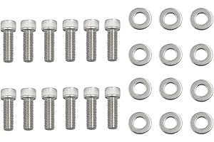 GEOINU SBC Header Bolts Stainless Steel KIT Small Block Replacement for Chevy 283 327 350 383 400 TPI