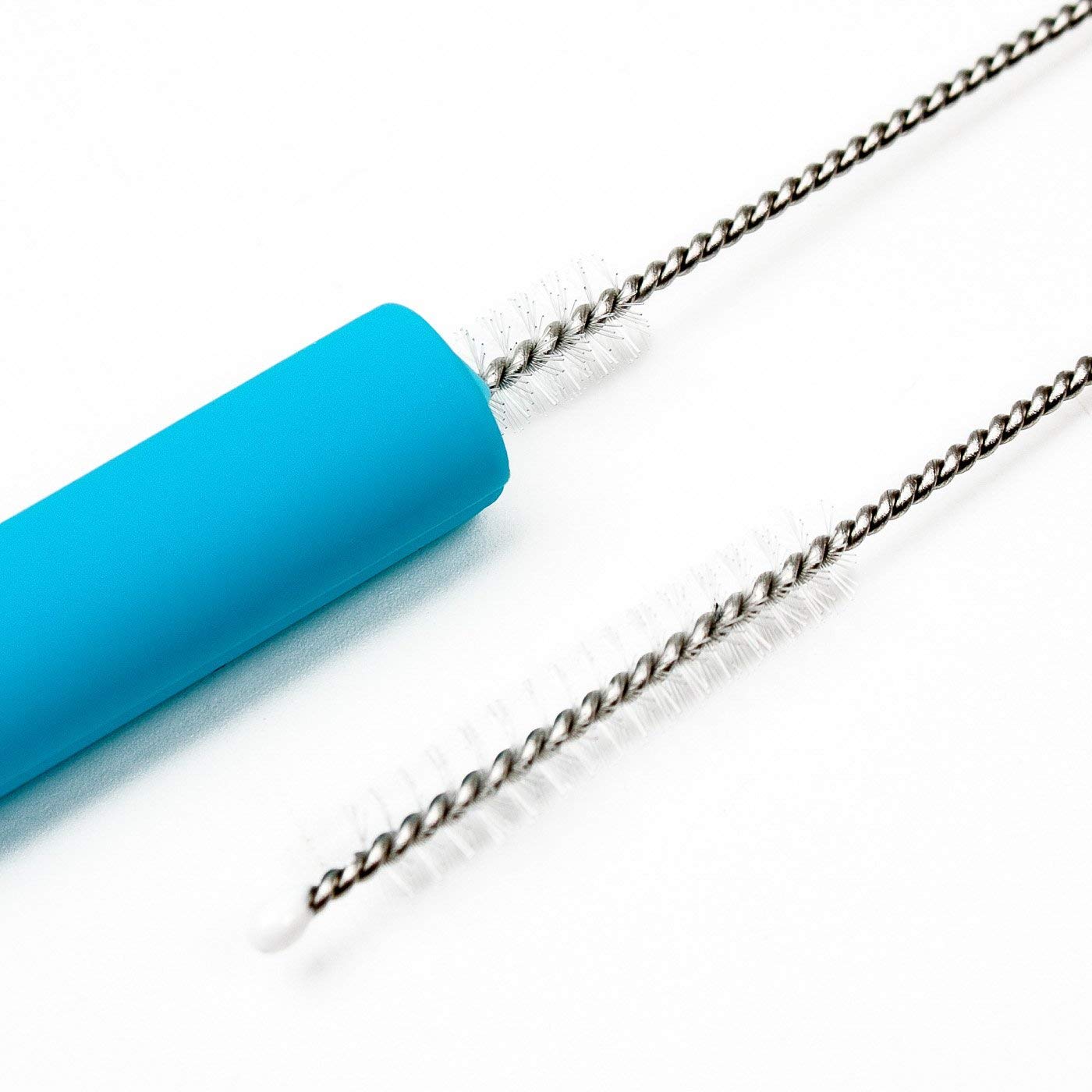 Silicone Straws Set of 8, Reusable Silicone Drinking Straws For 30oz 20oz Cups Yeti Ozark Trail Rtic Tumblers, 10.5\'\' Length, 10mm Diameter, BPA Free (6 Straws + 2 Brushes)