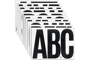 SHUNYINLAI 7 Inch Bulletin Board Letters Set, Large Self Adhesive Letter Alphabet Sticker for Display, Mailbox, Garden, Wareh