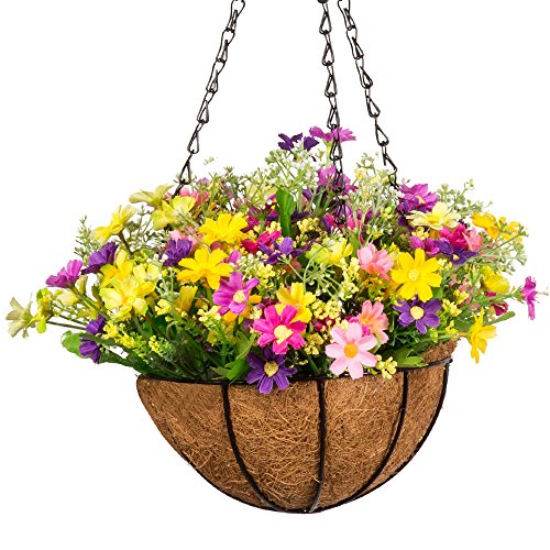 artificial outdoor flowers amazon