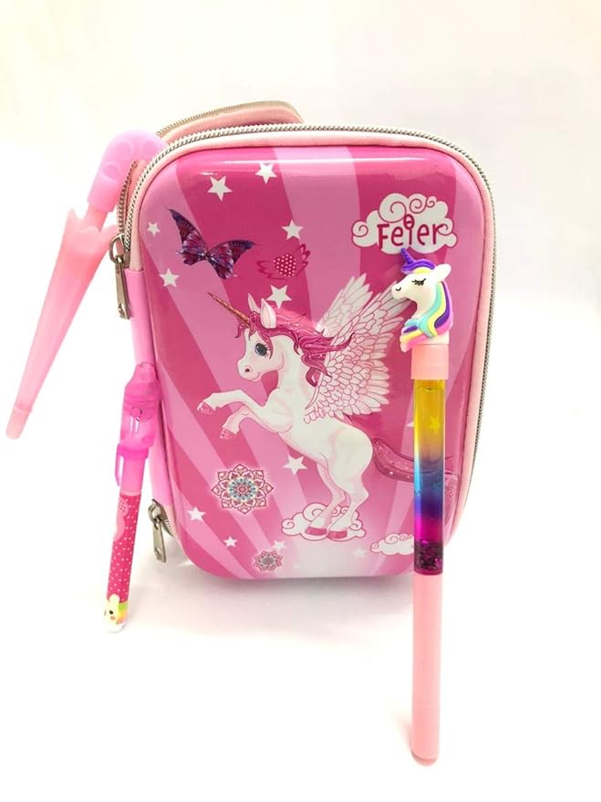 Buy Tera13 ( Pack of 4) Pencil case for Kids/Unicorn Pouch for Girls