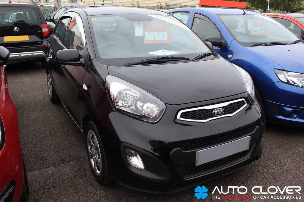 Autoclover Chrome Wind Deflectors Set for Kia Picanto 20122016 (4
