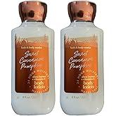 Bath and Body Works Gift Set of 2 - 8 Fl Oz Lotion - (Sweet Cinnamon Pumpkin), Multicolor