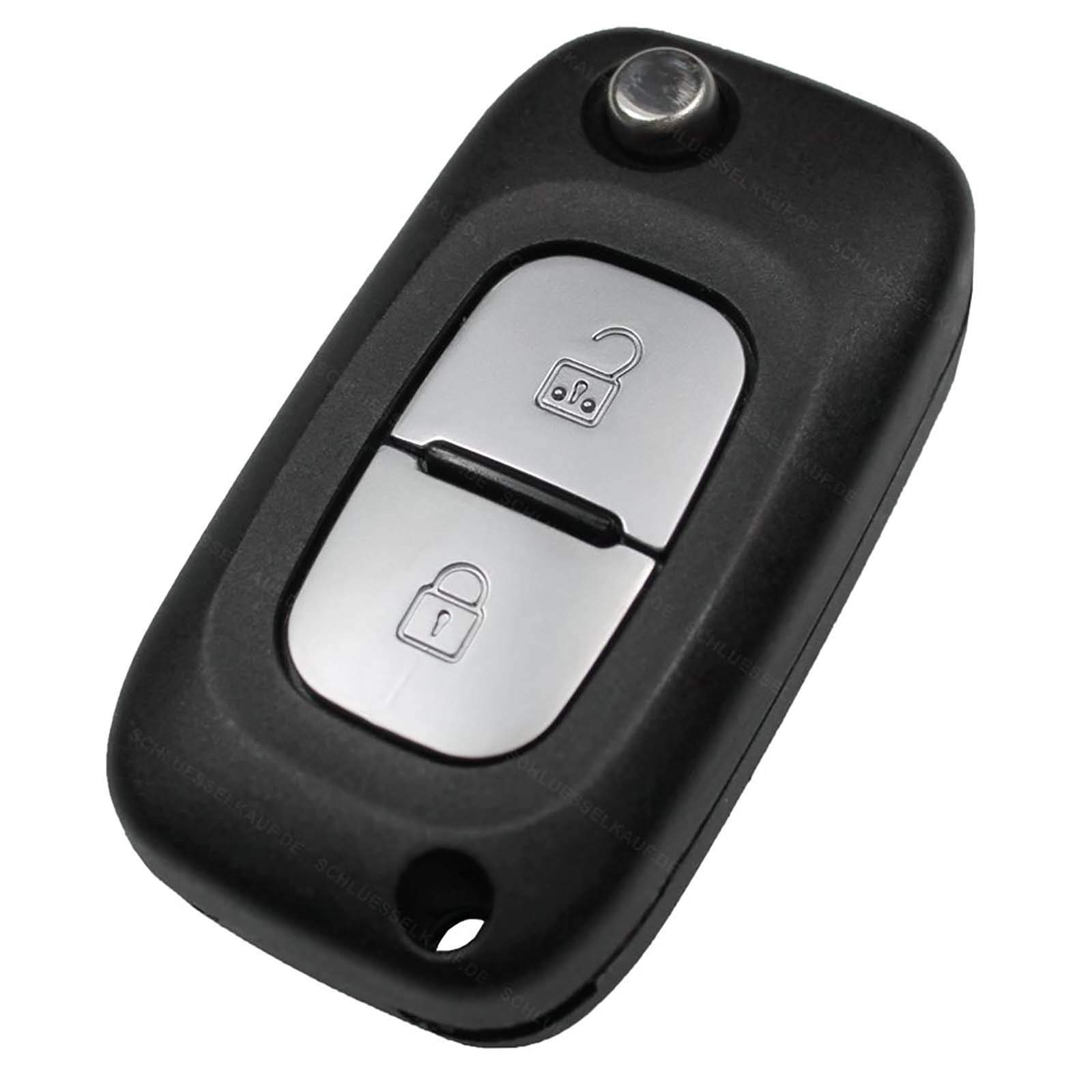Key Shell Remote Control Compatible with Renault Modus Clio Twingo Kangoo 2 Buttons REN-01